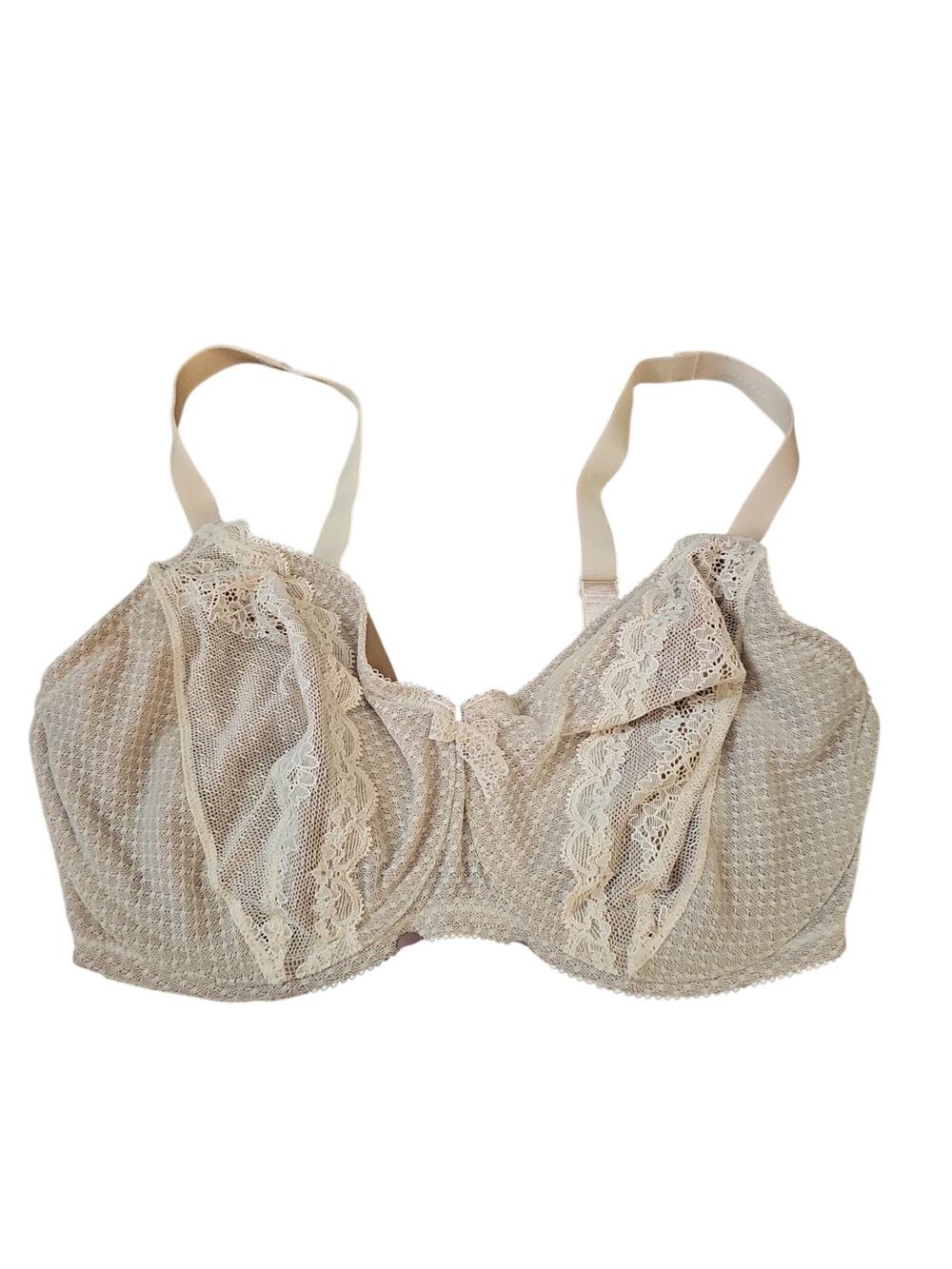 Wacoal Absolutely Fabulous Underwire Lace Bra cream sz 36DDD WL248